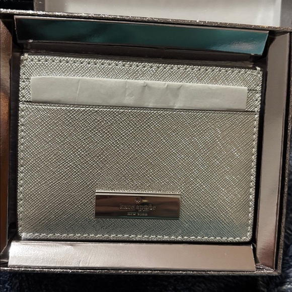 Kate Spade Metallic Silver Card Holder - Picture 5 of 7